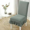 thumbnail image 1 of Universal Dining Chair Covers - Elastic Full Cover Slipcovers with Long Skirt, Stretchable & Washable Protector for Kitchen, Dining Room & Living Room, 1 of 5