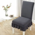 thumbnail image 1 of Universal Dining Chair Covers - Elastic Full Cover Slipcovers with Long Skirt, Stretchable & Washable Protector for Kitchen, Dining Room & Living Room, 1 of 5