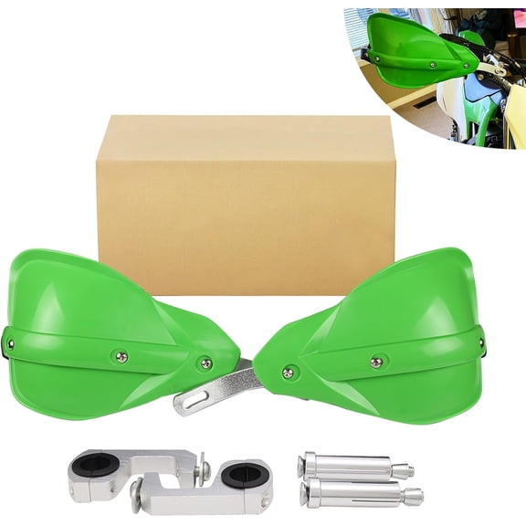 Universal Dirt Bike Handguards Fit All Handlebars Range 7/8" 22mm and 1 1/8" 28mm for Kawasaki Dirt Pit Bike MX Motocross Supermoto Racing ATV Quad KAYO