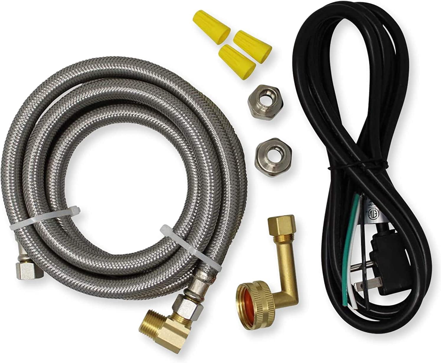 Universal Dishwasher Installation Kit with 6' Connector and Power Cord ...