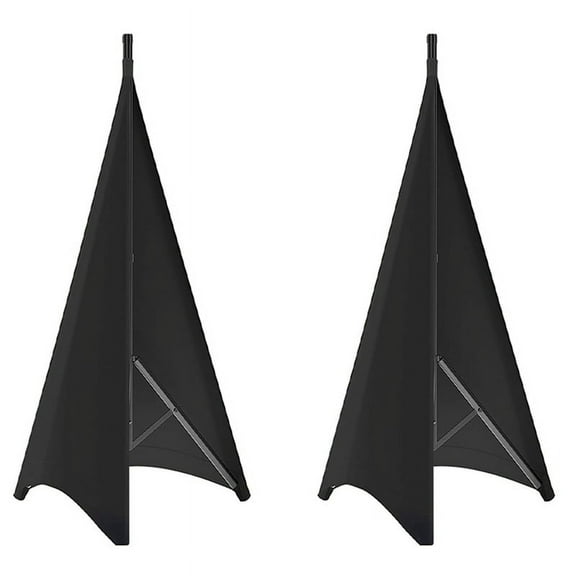 Universal Dj Light Speaker Stand Skirt Tripod Scrim Cover with Stretchable Polyester Material, 2 Pcs