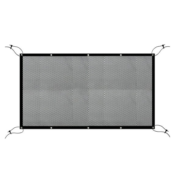 Universal Vehicle Pet Barrier Adjustable Mesh Dog Divider Net with Hook and Rope for SUV Pickup Small Car Rear Seat