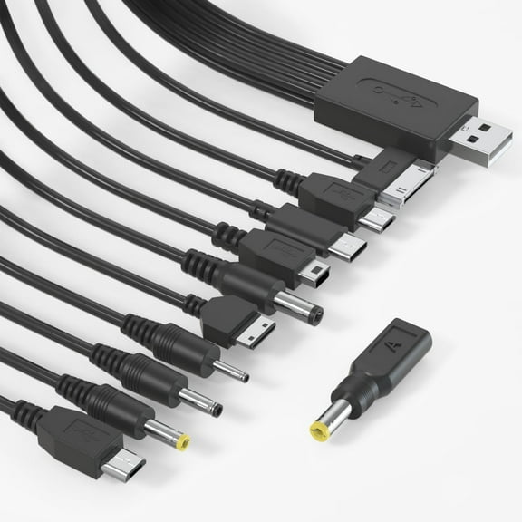 Universal Dog Shock Collar Charger Cable for Bousnic,Power Cord Compatible with Mini Educator,PATPET,Dogrook, Petspy, Slopehill and Other,11-in-1 Dog Training Collar USB Charging Cord