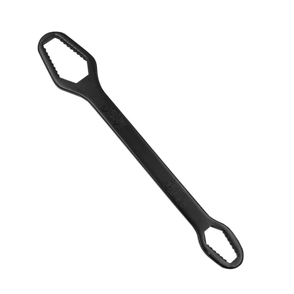 Universal Double End Wrench Tool, Self-Adjusting Metric and SAE, 5/16" to 7/8" for Nuts and Bolts, Chrome Plated Hand Tool for Home, Auto, Bike and DIY Repairs