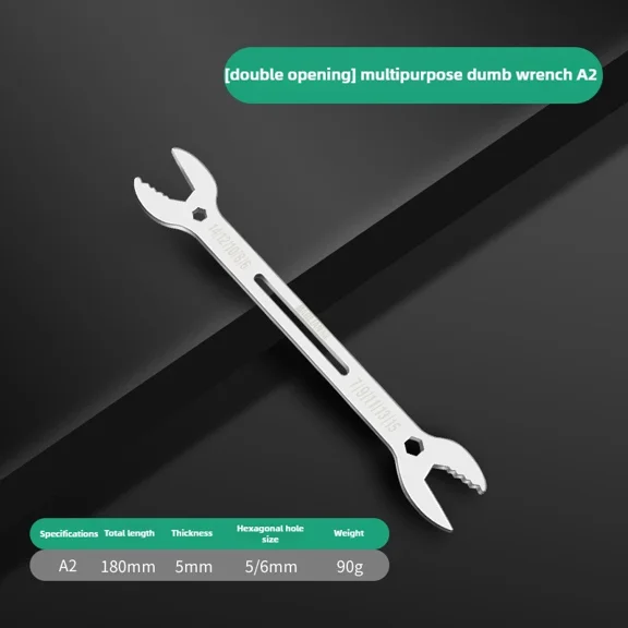 Universal Double Ended Wrench SelfTightening Wrench Tool Combination Spanner Set with Hexagonal Holes for Home Repair