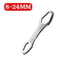 thumbnail image 1 of Universal Double Head Wrench, 8-24mm Self-Tightening Hand Tool, Multi-Size Specialty Spanner, Compact Repair Tool For Bolts, Portable Mechanical Wrench, 1 of 7