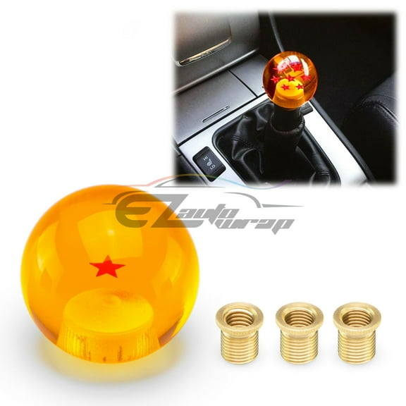 Universal Dragon Ball Z 1 Star 54mm Shift Knob With Adapters Will Fit Most Cars