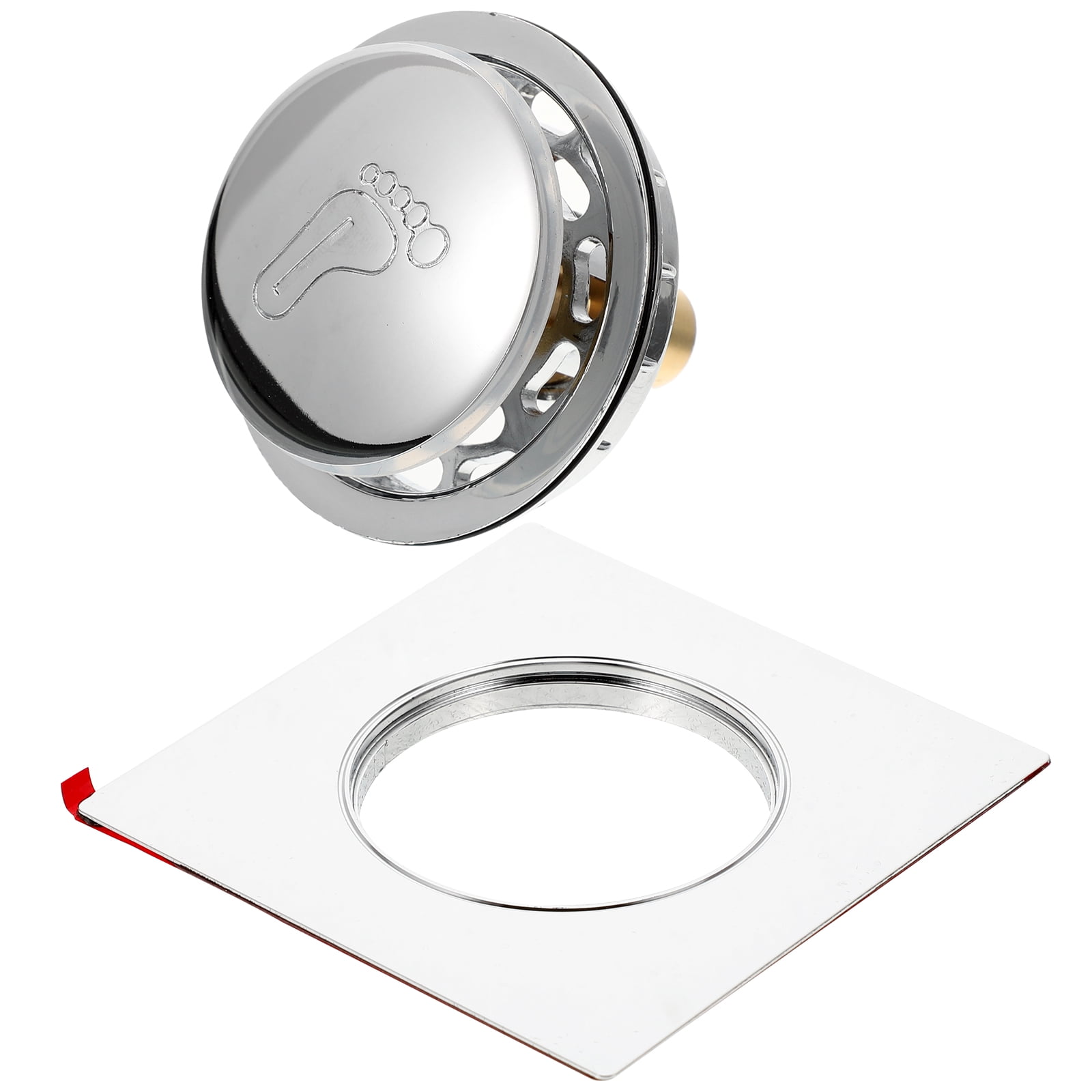 Universal Drain Stopper Stainless Steel Sink Press The Spring Core Tub Bath Stoppers Bathtub