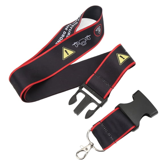 Universal Drone Remote Controller Lanyard, Adjustable Nylon Neck Strap for DJI FPV, Phantom 3 4, Flysky, Radiolink, Frsky - Red