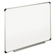 thumbnail image 1 of Universal Dry Erase Board, Melamine, 48 X 36, White, Black/gray Aluminum/plastic Frame, 1 of 2