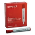 thumbnail image 1 of Universal Dry Erase Marker, Chisel Tip, Red, Dozen -UNV43652, Non Washable Ink, 1 of 6
