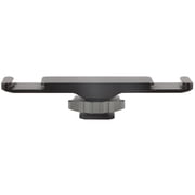 Universal Dual Cold Shoe Mount Bracket Extension Bar and Accessory Holder for Led Video Light, Microphone, DSLR Cameras, and Live Streaming - 4.3 in / 11 cm