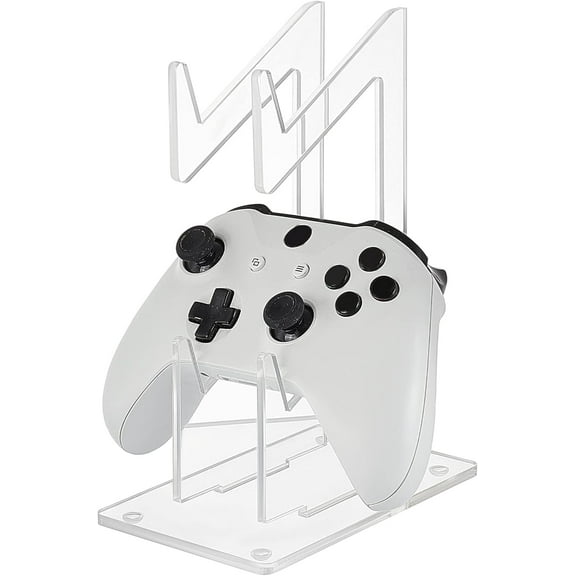 Universal Dual Controller Holder Transparent Acrylic Game Controller Display Stand Detachable Gamepad Desktop Stand