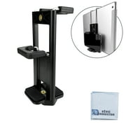 Universal Dual Tablet Tripod Mount Holder Adapter and Universal Smartphone Mount All in One for All Smartphones and Tablets with eCostconnection Microfiber Cloth