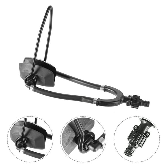 Garden Hose Compatible Flusher Black 1Pack 15.7x4.7x2.8in