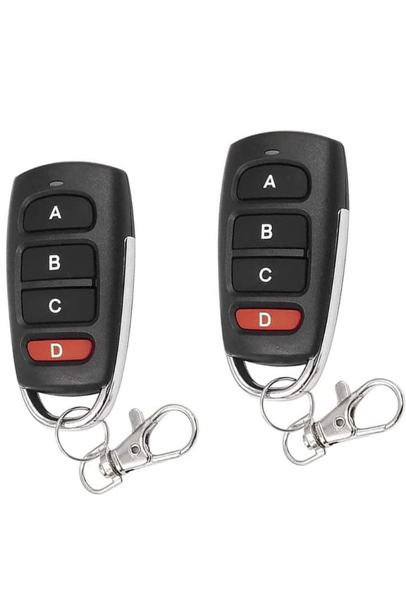 Universal Duplicator Remote Garage Door Remote, 433.92 Mhz Remote for Gate, Remote Control Key Fob, Replacement Garage Door Electric Gate, Cloning Remote Control Keychain(2 PCS)