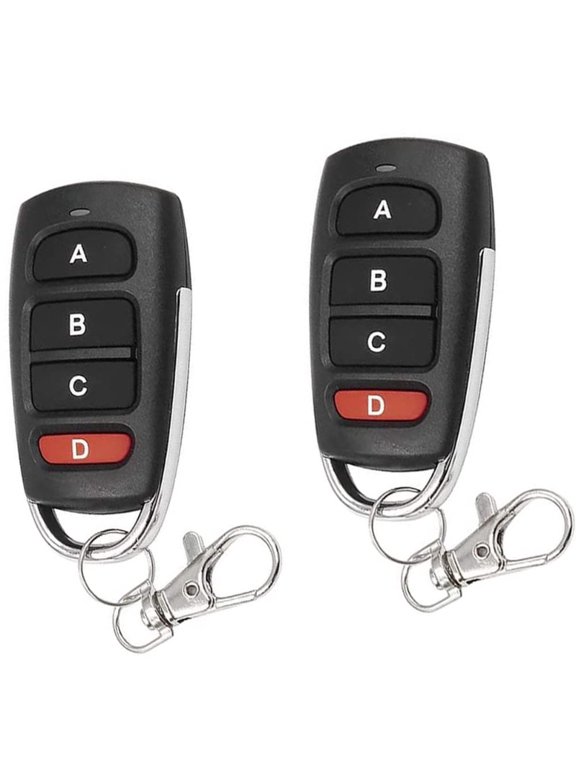 Universal Duplicator Remote Garage Door Remote, 433.92 Mhz Remote for Gate, Remote Control Key Fob, Replacement Garage Door Electric Gate, Cloning Remote Control Keychain(2 PCS)