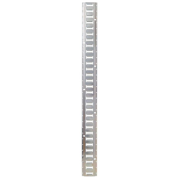 Universal E Track Tie Down Rail Kit for Trucks, Vans, Garages - 12 Piece Cargo Securing System with 4 Pack 5ft Horizontal Rails, 4 O-Ring Anchors, 4 Ratchet Straps - Silver Steel