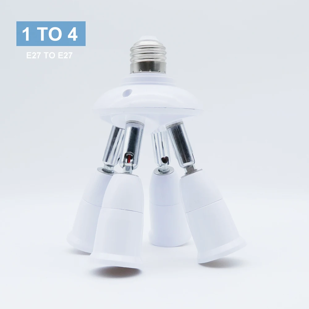 Universal E27 To E27 Lengthened Lamp Base 180 Degree Rotation Tube LED ...