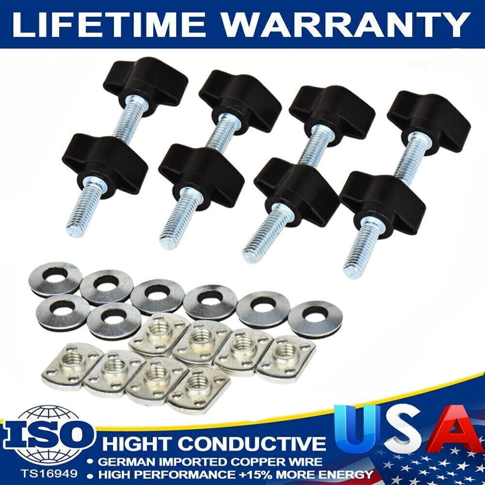Image showcasing Universal Easy On Off Hard Top Fastener Nuts Bolts FITS Jeep Wrangler ...