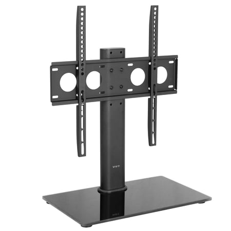 Universal Economic Flat Screen TV Table Top Stand w/ Glass Base for 32" to 50"