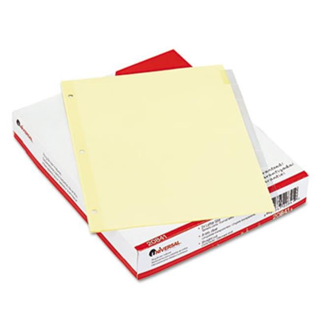 Universal Economical Insertable Index- Clear Tabs- 8-Tab- Letter- Buff ...
