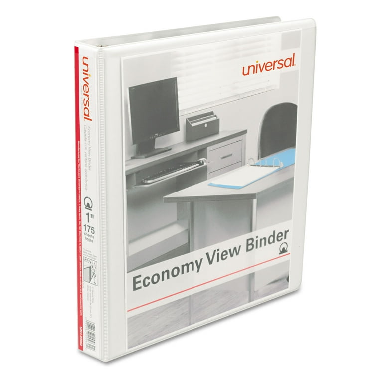 Economy Round Ring View Binder, 3 Rings, 1 Economy Round Ring View Binder, 3 Rings, 1