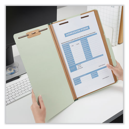 Universal EightSection Pressboard Classification Folders, 3 Dividers