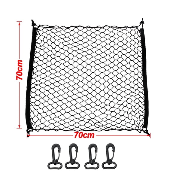 Universal Elastic Car Trunk Net – Stretchable Nylon Mesh Cargo Organizer, Luggage Net for Storage, Car Interior Pocket