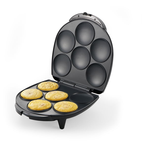 Universal Electric Arepa Maker, 6-Slot Non-Stick Tostiarepa, Adjustable Temperature, 1000W