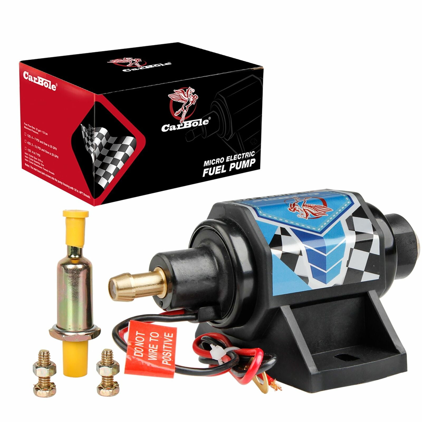 In Line Fuel Pump ECCPP Universal 12V Electric Fuel Pump - 5-9 PSI Low Pressure Inline Transfer Pump Electric Fuel Pump 12V - Foto 13