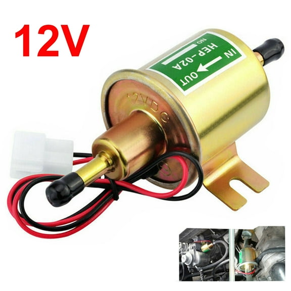Universal Electric Fuel Pump HEP-02A 4-7PSI 12V Inline Low Pressure Gas Diesel