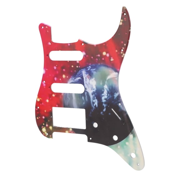 Universal Electric Guitar Pickguard Durable PVC Front Plate Guard Scratch Plate Panel Cover for String Instruments, 11.41 x 8.66 Inches / 29.0 x 22.0 cm