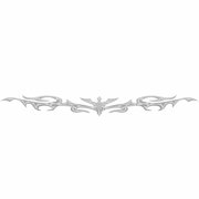Universal Emblem Badge Decal Sticker Tribal 3 PC Stainless Steel 15.5" x 3.75"
