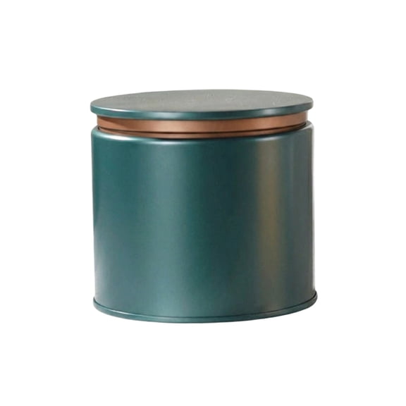 Universal Empty Metal Canister Flat Lid Round Tea Tin, Storage Box For Tea Matte Finish Tea Container Tinplate Tea Jar For Tea Bags,Portable Food Storage Box.
