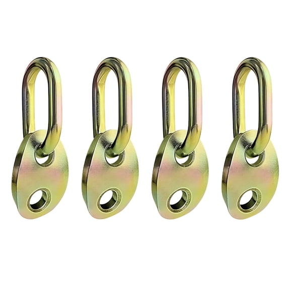 4 Piece Engine Hoist Rings Heavy Duty Lifting Hooks Weatherproof Finish For Automotive Motorcycle Repair And Maintenance