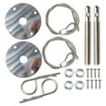 thumbnail image 1 of Universal Engine Hood Lock Adjustable Length Lock set for Car Modification, 1 of 7