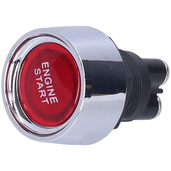 Universal Engine Ignition Start Stop Push Button Switch 12V 50A Heavy Duty Starter Kit for Dirt Bike Car RVs, Red (0.87 inches / 22 mm)