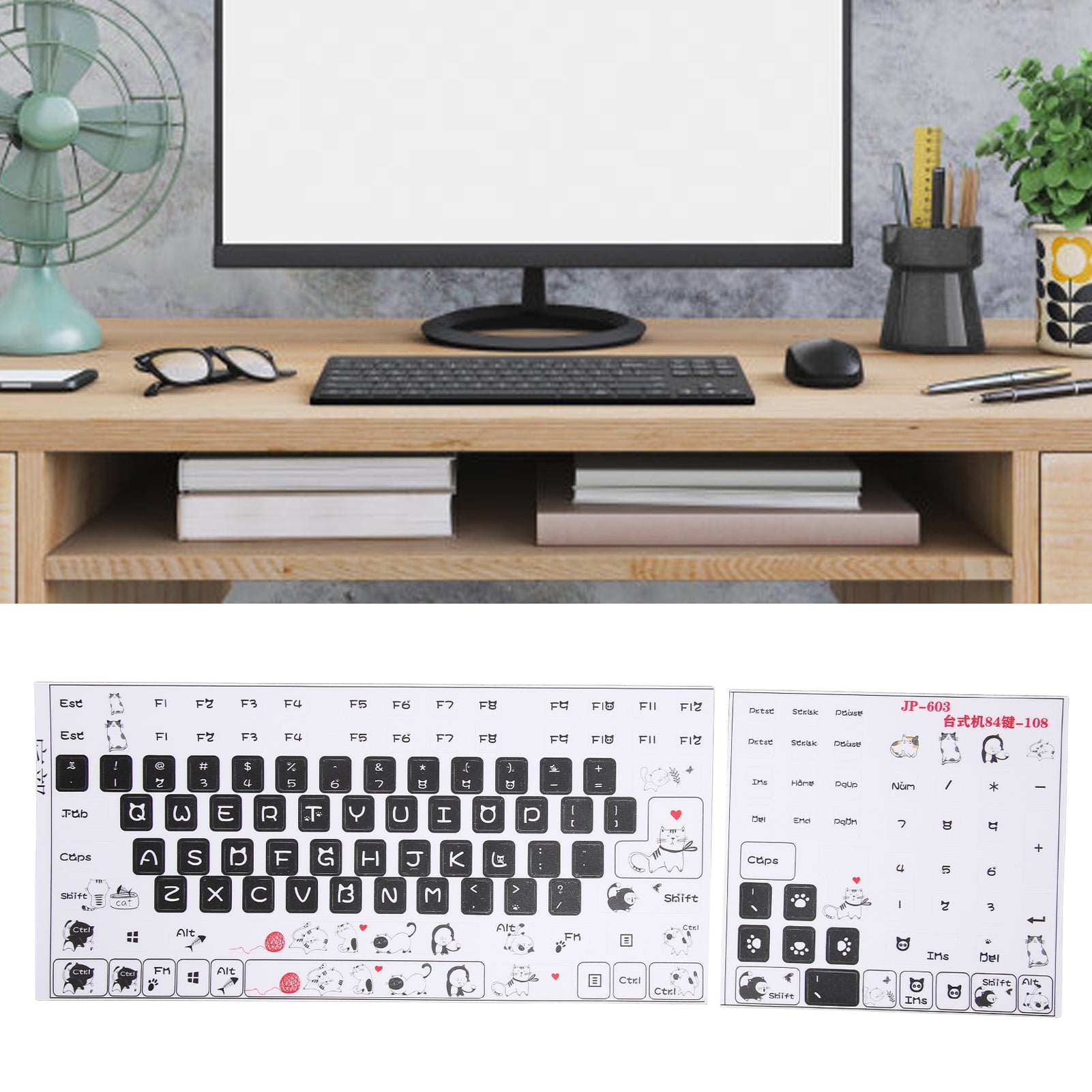 Universal English Keyboard Stickers, Replacement DIY Keyboard Stickers