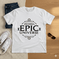 thumbnail image 1 of Universal Epic Universe Minimalist Logo Vacation Gift Unisex T-Shirt, up to Size 5XL, 1 of 2