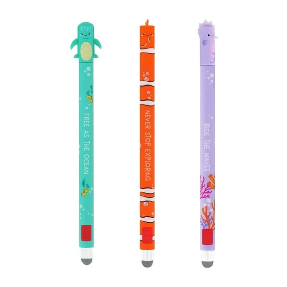 Universal Erasable Pen Set Edition 3 Pens 1Ml Refill Writing Erased Modified