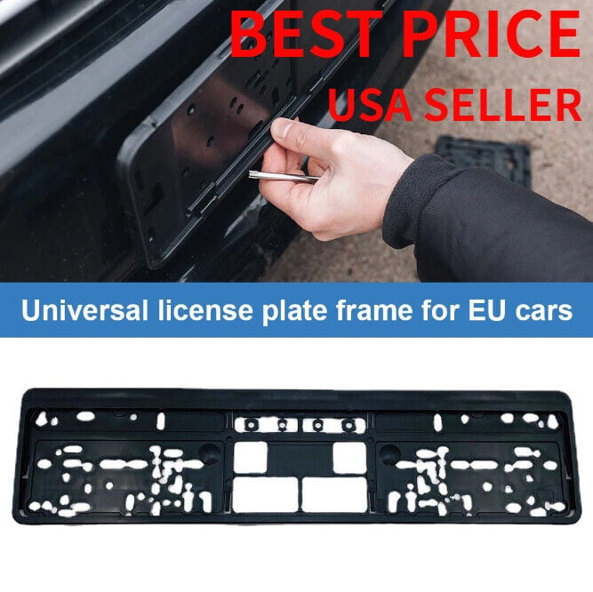 Soporte Matricula Remolque Universal Euro License Plate Tag Holder Mounting Adapter Bumper Frame Bracket - NÉBULA - Espacio De Creación Contemporánea | Madrid Placa Induccion - Foto 3
