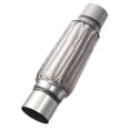 thumbnail image 1 of Universal Exhaust Flex Pipe, 2.25" Inch Diameter by 10" Inch Long, 14" Inch Overall Length, Compatible with Car Truck SUV Van Vehicle Exhaust System Repair Replacement, 1 of 2