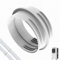 Universal Exhaust Hose Coupler, 1 Pc Upgraded for 5.1 Inch and 5.9 Inch Hose, Ac Hose Coupler, Portable Air Conditioner Hose Connector Coupler, Exhaust Hose Interface Extension Connector