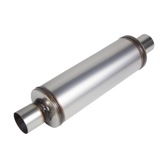 Universal Exhaust Muffler Stainless Steel Straight-Through Performance Muffler for Cars Trucks, 3" Inlet/Outlet, Overall Length 20"