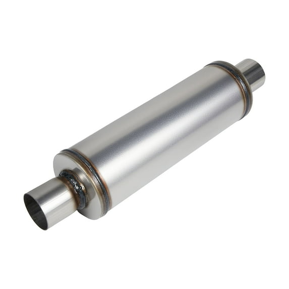 Universal Exhaust Muffler Stainless Steel Straight-Through Performance Muffler for Cars Trucks, 2.25" Inlet/Outlet, Overall Length 20"