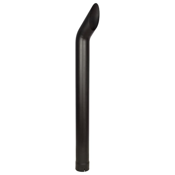 Universal Exhaust Stack Bended End Pipe Curved-Black 5" x 60" for Tractor Models
