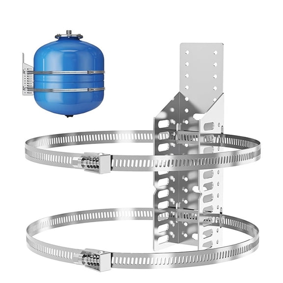 Universal Expansion Tank Water Heater Wall Mounting Bracket, Stainless Steel Diameter Pole Holder Brackets, Water Heater Earthquake Straps for Nitrogen Tank,Propane Tank