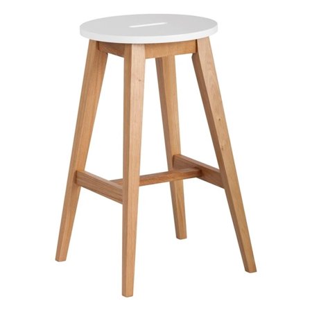 Universal Expert Abacus Barstool Modern Oak and White