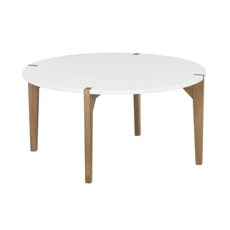 Universal Expert - Abacus Round Coffee Table - Oak and White